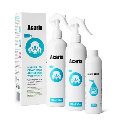 Spray na roztocza Acarix 2 X 400 ml + Wash 200 gratis!!!